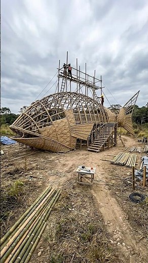 From Bamboo to Giant Fish House 🐟 Unreal Construction Timelapse