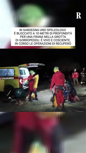 Speleologo intrappolato in Ogliastra: crollo grotta, 16 ore di soccorso