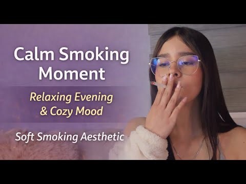 Quiet Smoking Break Relaxed Evening Mood