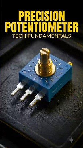 Inside a Multi-Turn Potentiometer: How Extreme Precision Works! ⚡ #Engineering #electronics