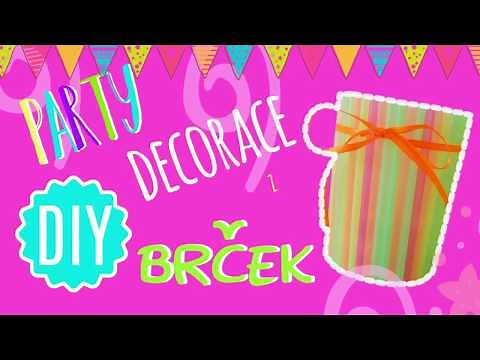 Co si vyrobit z Brček - DIY Jak vyrobit dekoraci na party, oslavu za 5 minut ** by www.vavavushop.cz