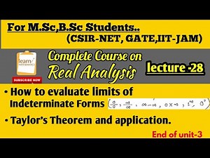 Taylor's Theorem Video Lecture | Crash Course for Mathematics