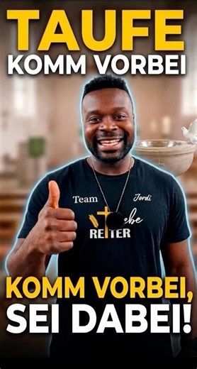 Komm vorbei und Lass dich Taufen zur Ehre Gottes 23.05.26 Helpup / NRW