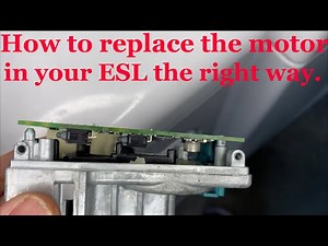 Mercedes C300 C250 W204 ESL motor replacement. How to do it the right way.