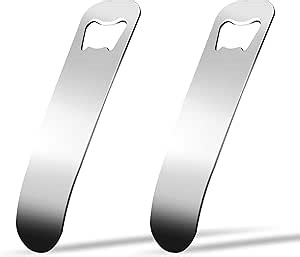 2 PCS Stainless Steel Beer Bottle Opener, Soda Can Opener, Beer Can Opener, Water Bottle Opener, Perfect Bar Accessory for Beer Lovers, Great Gift Idea