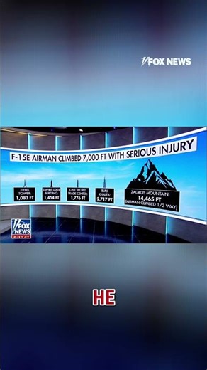 Injured airman scaled equivalent of 7 Eiffel Towers before rescue #shorts