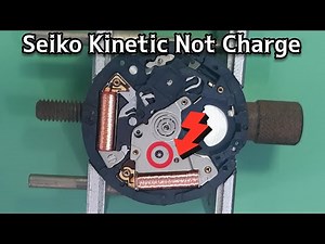 SEIKO Kinetic Watch Not Charging, Gear Train Wheel Pinion Repair | SolimBD
