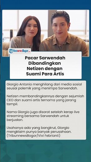 IKUT LIVE JUALAN, Pacar Sarwendah Dibandingkan dengan Suami Para Artis yang CEO