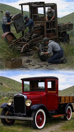Ford Model A 1929 🇺🇸 Old Truck, New Look!! #Restoration #ClassicCars #USA