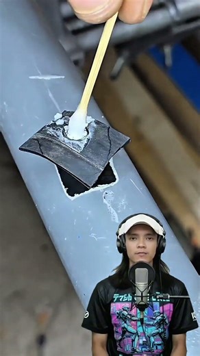 Genius trick to patch PVC pipe holes with simple tools