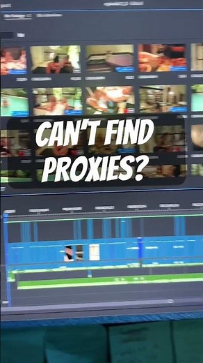 Can’t find proxies? Just do this and export it without missing files