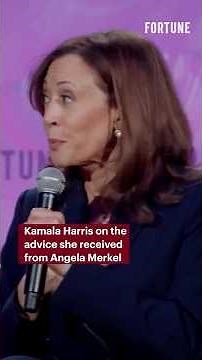 Kamala Harris on the advice she received from Angela Merkel #KamalaHarris #AngelaMerkel