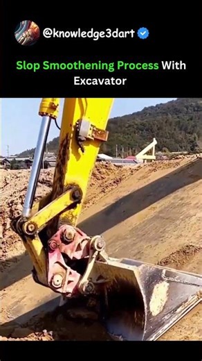 Slop Smoothening Process With Excavator