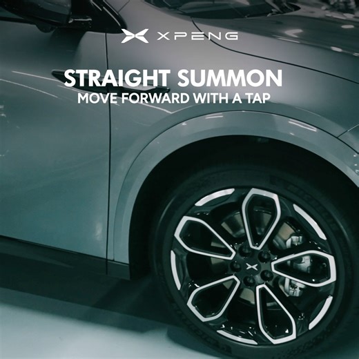 Too tight to get in? No problem. Summon your car forward or reverse using the XPENG app. Parking can also be done remotely, making it easier. | XPENG Singapore