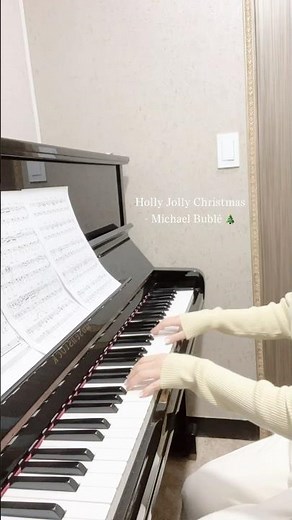 Holly Jolly Christmas - Michael Bublé🤎 #마이클부블레 #캐롤피아노 #크리스마스 #캐롤 #피아노연주 #취미피아노 #피아노 #carol #piano