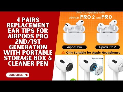 AirPods Pro Replacement Ear Tips (XS/S/M/L) with Cleaning Pen