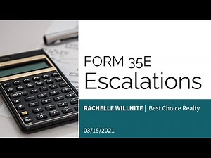 NWMLS Form 35E | Escalation Addendums