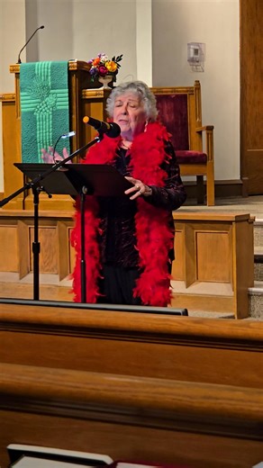 Ange Benz opened the program with "Everything's Coming Up Roses" from Gypsy (1959). | Monday Musicale Michigan City