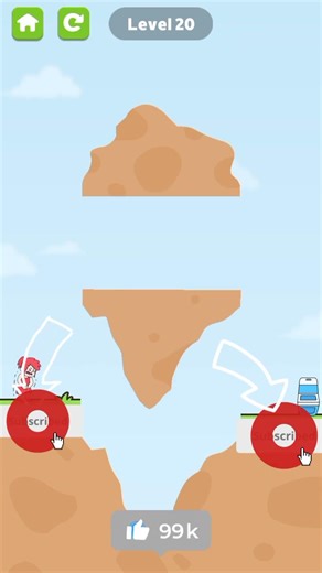 Slice to Save Level 20 – INSANE Trick! 😱 Can You Solve This? (Hard Level) #shorts
