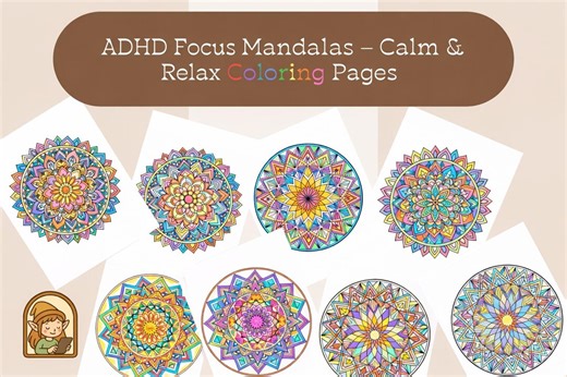 20 Mandala Coloring Pages for Adults | Printable Mandala Bundle | Stress Relief & Mindfulness Coloring Book PDF | Instant Download - Etsy