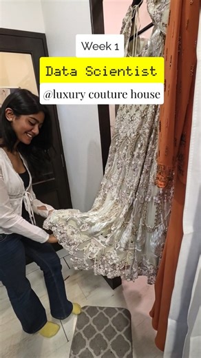 rashi | Data Scientist × Luxury Couture | Weekly update Week 1: From spreadsheets to threads📊🧵 ​I spent my first week at the atelier mapping out... | Instagram