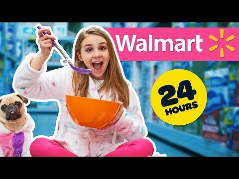 24 HOUR OVERNIGHT CHALLENGE IN WALMART! **SECRET FORT**🔆💕| Piper Rockelle