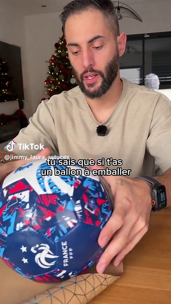 Astuce pour emballer un ballon ⚽️ #astuce