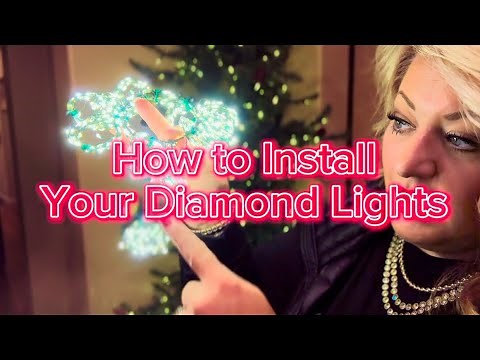 How to Install Your Diamond Cascade Lights on your Christmas Tree