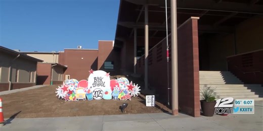 Students return to class at a renovated Denison elementary school