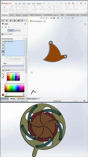 SolidWorks Tutorial – Design Diaphragm Shutter Machine in SolidWorks | Step by Step 3D Modeling