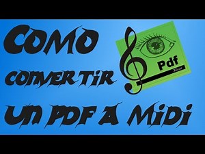 Tutorial | Como transformar partituras PDF en formato MIDI