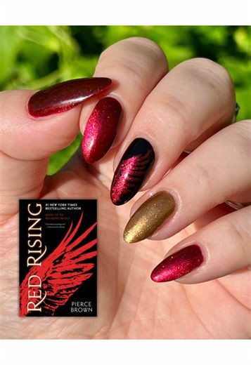 Hail Reaper: Stunning Nail Art Inspired by Red Rising