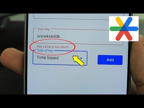 FIX Google authenticator | Key Value is too short Problem Solved