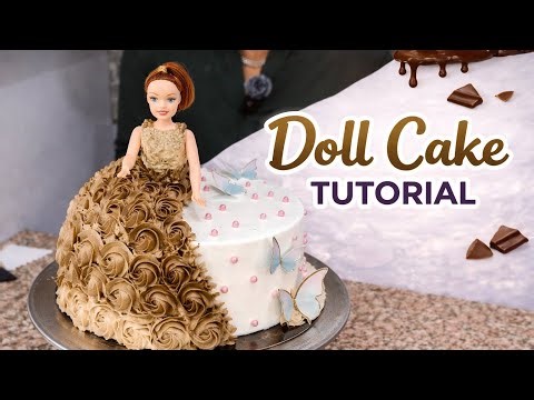 Doll Cake Tutorial 🎂✨ Easy Princess Cake Decoration for Beginners