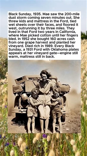 Black Sunday 1935, mae saw 200 miles