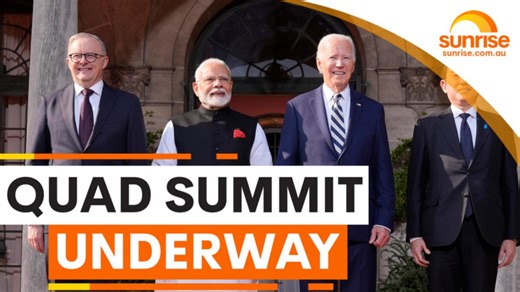 Quad Summit underway with security and cooperation announcements expected