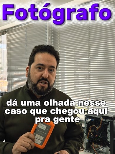 Recuperação de dados HD não reconhecido para fotógrafo