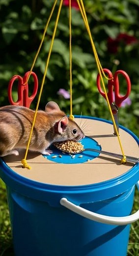 Shocking! Kitchen tools turn trap, mouse caught in action #pestcontrol #kitchentips #DIY