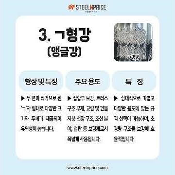 형강류 종류와 활용법 : C형강, ㄷ형강, ㄱ형강, I형강 비교, 스틸앤프라이스에서 알아보겠습니다