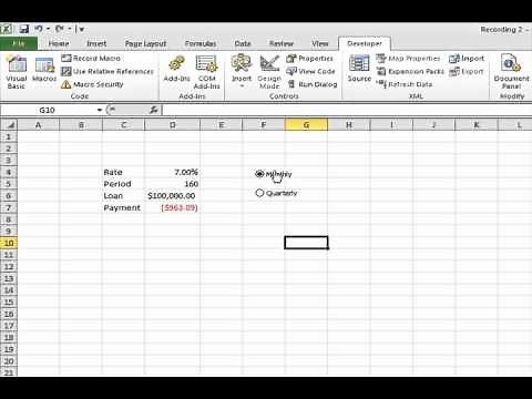 Excel Q&A - Adding "Option Buttons" in Excel