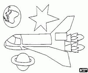 The space shuttle coloring page printable game
