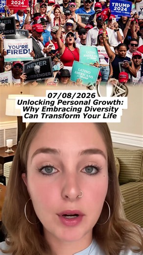 Unlocking Personal Growth: Why Embracing Diversity Can Transform Your Life 🌍✨ #PersonalGrowth #DiversityMatters #MentalHealthAwareness #Education #FYP #storytime #antiracism #sociology #pov #foryou #leftist #story #tiktok #viral #fypシ #humanrights