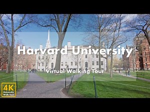 Harvard University - Virtual Walking Tour [4k 60fps]