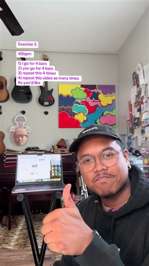 POV: rhythm exercises for Beatboxers and musicians. Let’s go Exercise 3 40bpm 1) I go for 4 bars 2) you go for 4 bars 3) repeat this 4 times 4) repeat this video as many times As you’d like Happy practicing 😌💫 #beatbox #musiceducation #teaching #exercises #interactive