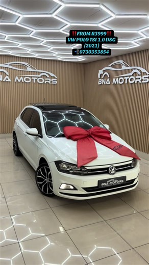 VW POLO TSI 1.0 DSG (2021) Instalment From R3999 🚨 BUY NOW & PAY NOTHING UNTIL MARCH 2026🚨 T&Cs and credit approval apply 😋🤝 Don’t miss out, buy now and pay NOTHING until next year! Start your affordable journey with payments as low as R2,499 from March 2026. Drive away today with ease Contact us now: ☎️ 073 035 3854 (Cathy) 📍 255 Voortrekker Road, Goodwood T&Cs apply #VW #BNA #BNAMotors