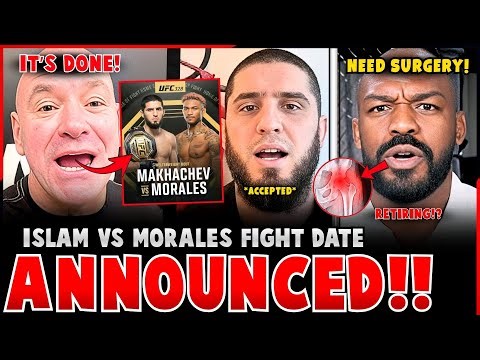 Islam Makhachev vs Michael Morales Fight Date ANNOUNCED! | Jon Jones REVEALS SAD NEWS on HEALTH!