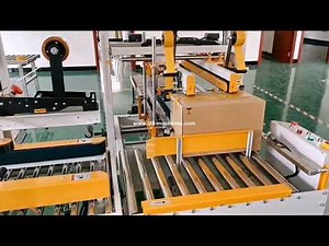 Testing video of automatic H type tape sealing machine for box case carton