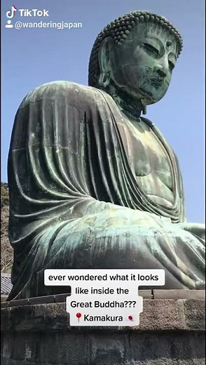 Inside the Great Buddha 📍Kamakura, Japan 🇯🇵