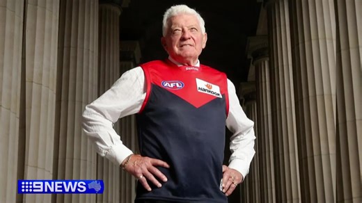 Former Melbourne champion and Victorian parliamentarian, Brian Dixon has been farewelled today at a state funeral. #9News | 9 News Melbourne