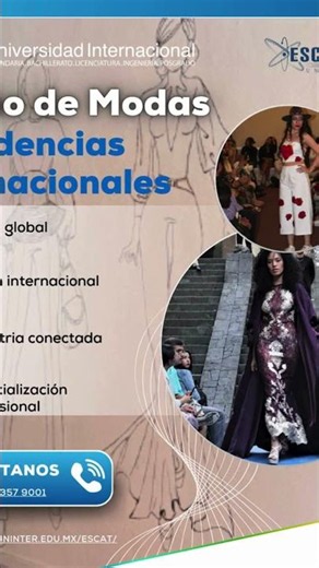 Carrera de Diseño de Modas #ESCAT #Uninter #Educación #Creatividad #AF #ModasUninter